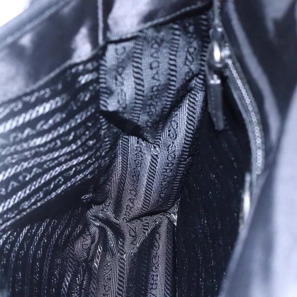 PRADA Shoulder Bag Nylon Black Silver Auth am9570V - Picture 13 of 16